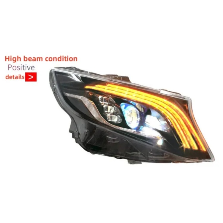 Suitable for VITO Headlight Assembly V Class Vito Modified  LED Running Light Water Steering V260 W447
